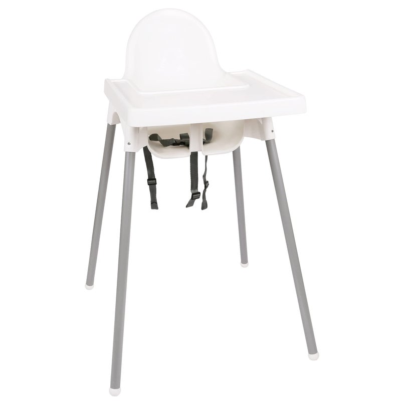 sarcia.eu ANTILOP White High Chair with Tray - Image 1