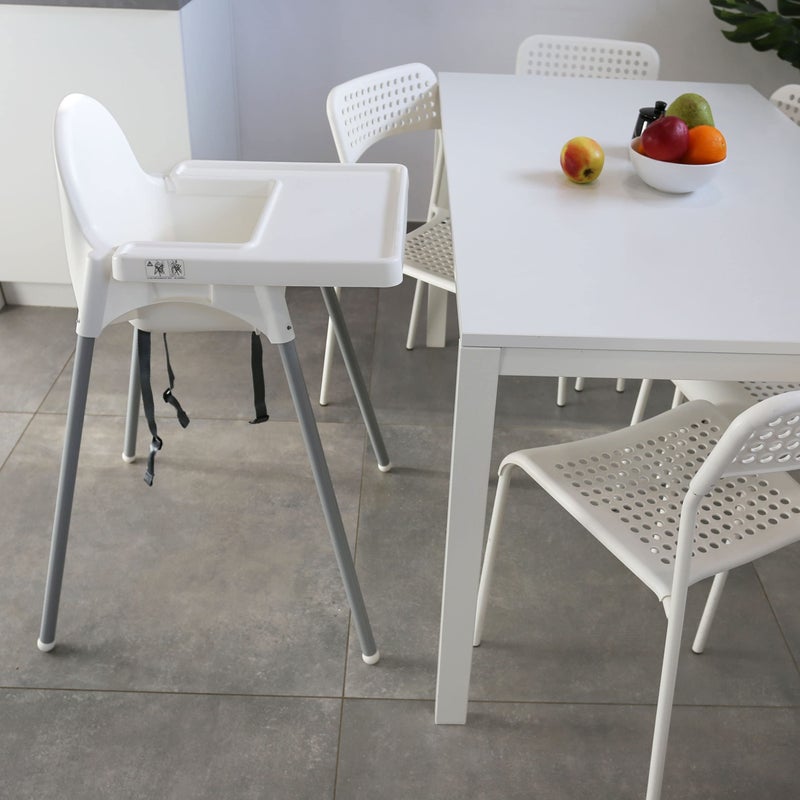 sarcia.eu ANTILOP White High Chair with Tray - Image 5