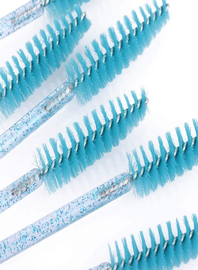 Tbestmax 1000 Disposable Mascara Wands Eyelash Brush Spoolies for Eyebrow Eye Lash Extension Blue - Image 2