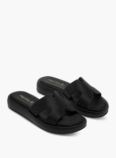 Paprika Women Embellished Slip-On Sandals