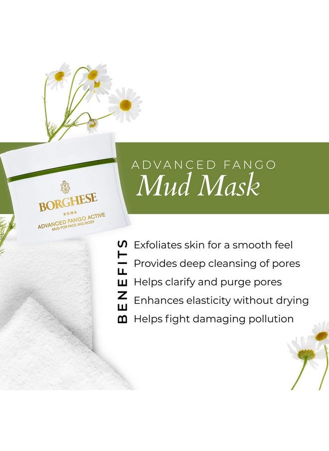 Borghese Advanced Fango Active Purifying Mud Mask For Face And Body, Ideal For Oily Dry And Combination Skin, 2.7 Oz  - Image 4