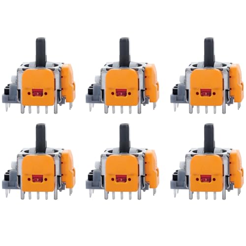 Ikpek 6pcs Hall-Effect Joysticks Replacement for DualSense PS5 Controller, 3D Analog Sensor Wheel Thumb Sticks Rocker Module Replacement for PlayStation 5 Controller - Image 1