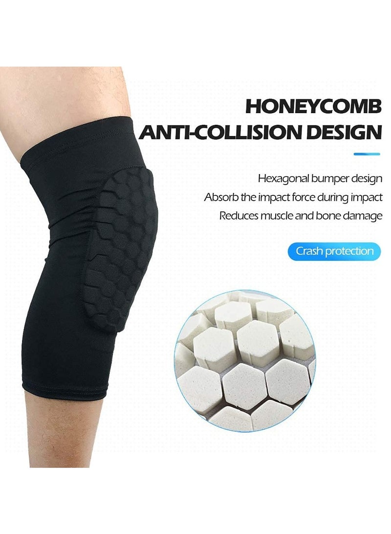 KASTWAVE Basketball Volleyball Soccer Impact Knee Pads for Youth and Adults Black L size 1 pair  - Image 2