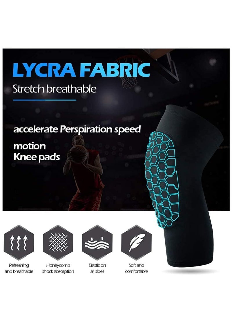 KASTWAVE Basketball Volleyball Soccer Impact Knee Pads for Youth and Adults Black L size 1 pair  - Image 3
