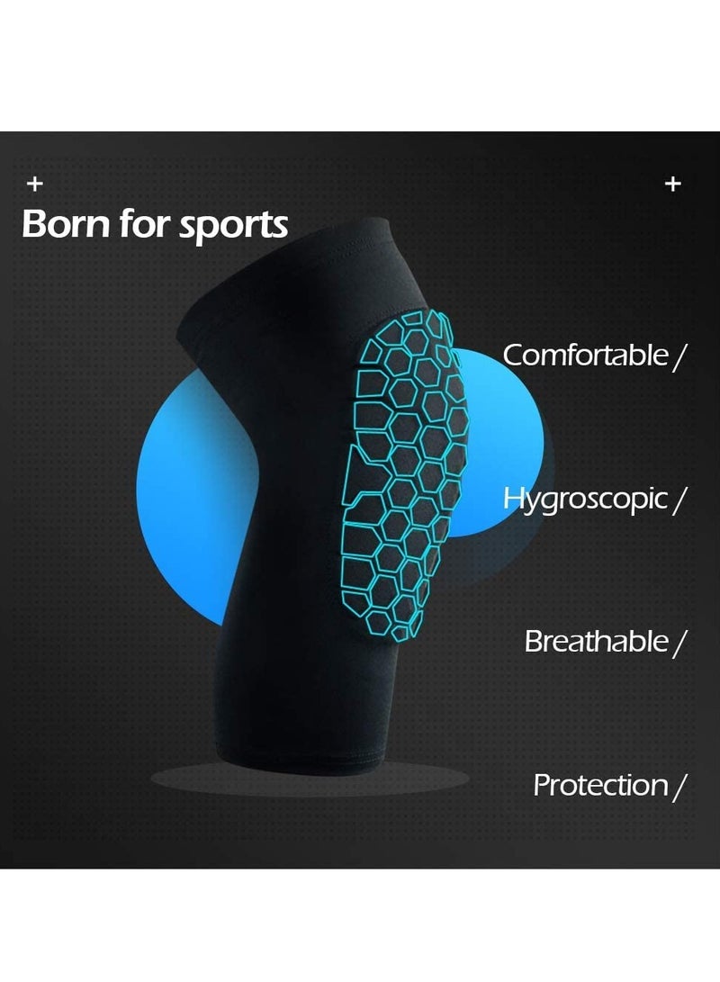 KASTWAVE Basketball Volleyball Soccer Impact Knee Pads for Youth and Adults Black L size 1 pair  - Image 4
