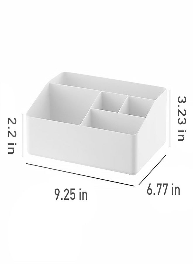 Granvela 5-Compartment Desktop Organizer for Home, Office, and Daily Essentials(Creamy White) - Image 2