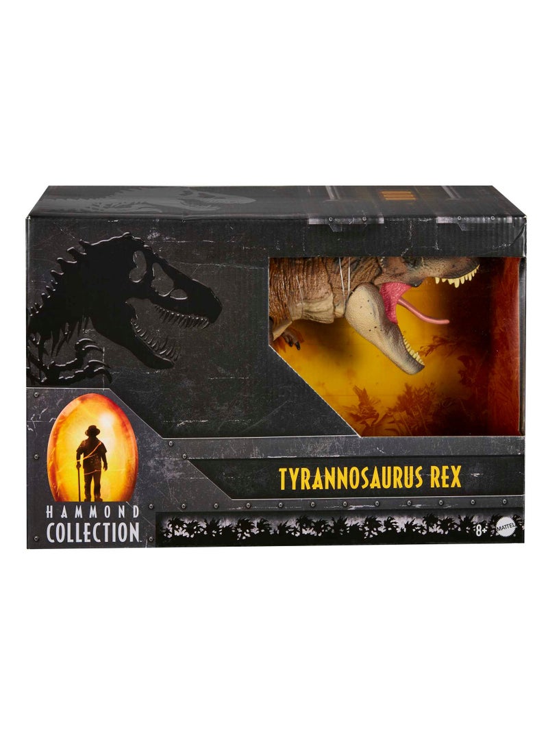 Mattel Toys - Jurassic World Jurassic Park - Hammond Collection T-Rex - Tyrannosaurus Rex Collector - 24 Inch Dinosaur Figure - Deluxe Articulation - Image 1