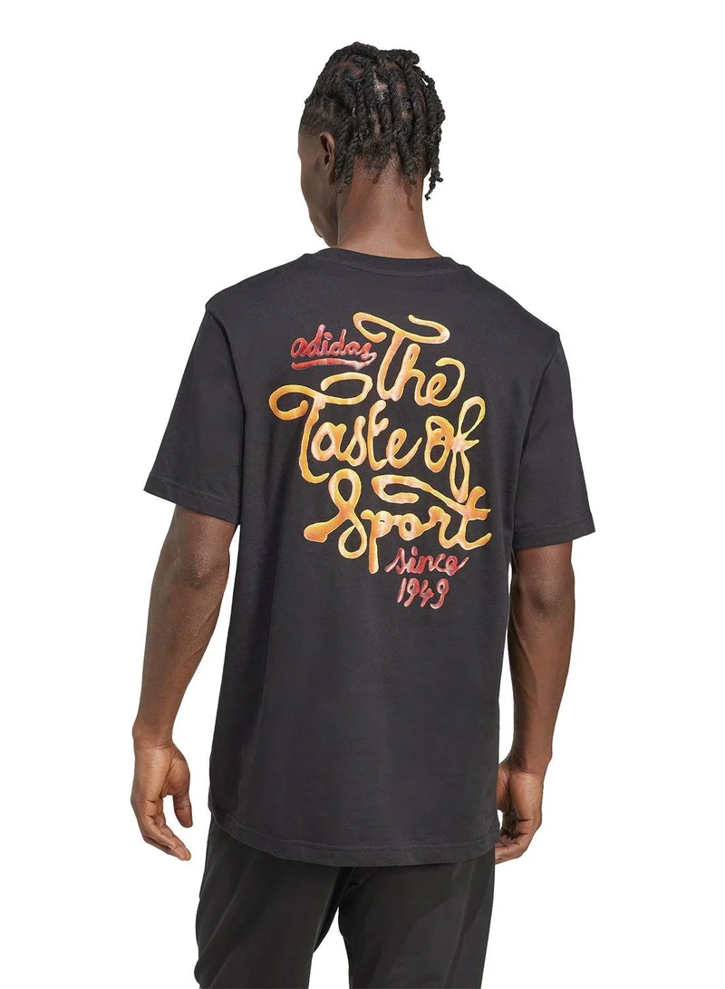 Adidas M Sauce T Black Training T-Shirts For Men XS