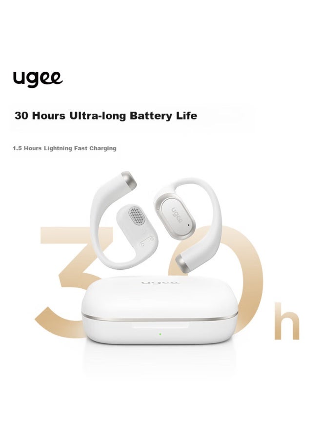 Ugee Fresound Open-ear Headphones, Over-ear Bluetooth Headphones, Comfortable Wear Without Insertion, Ai Noise Reduction, Flowing Gold Color - Image 3