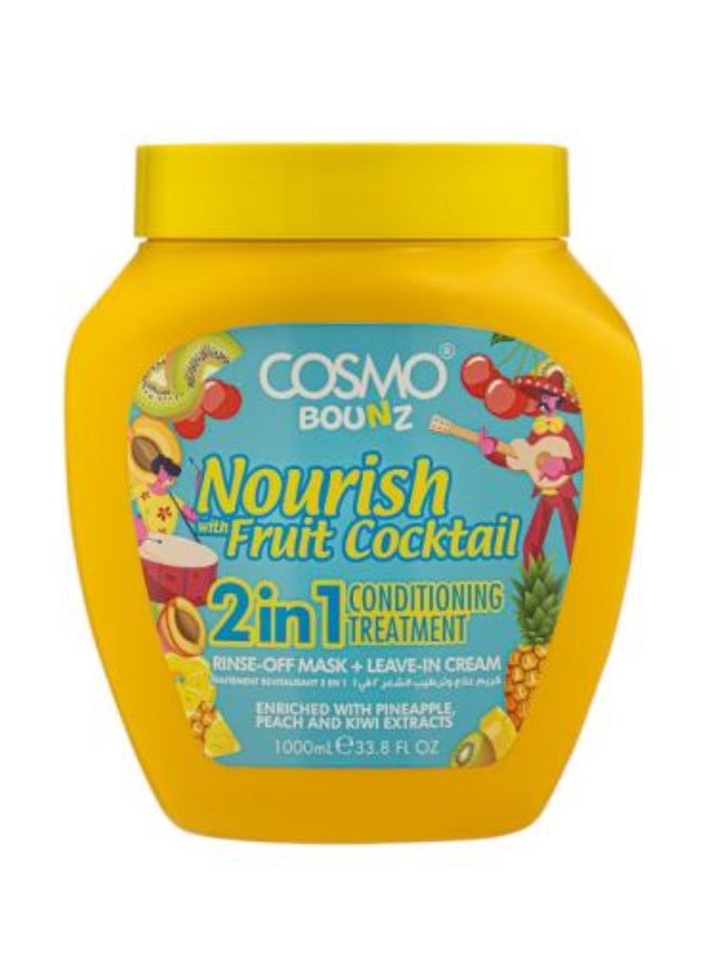 Nourish with Fruit Cocktail 2in1 Conditioning Treatment Cream - 1000ml