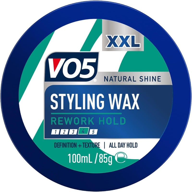 شمع تصفيف VO5 ثبات إعادة العمل لمسة طبيعية XXL 100 مل