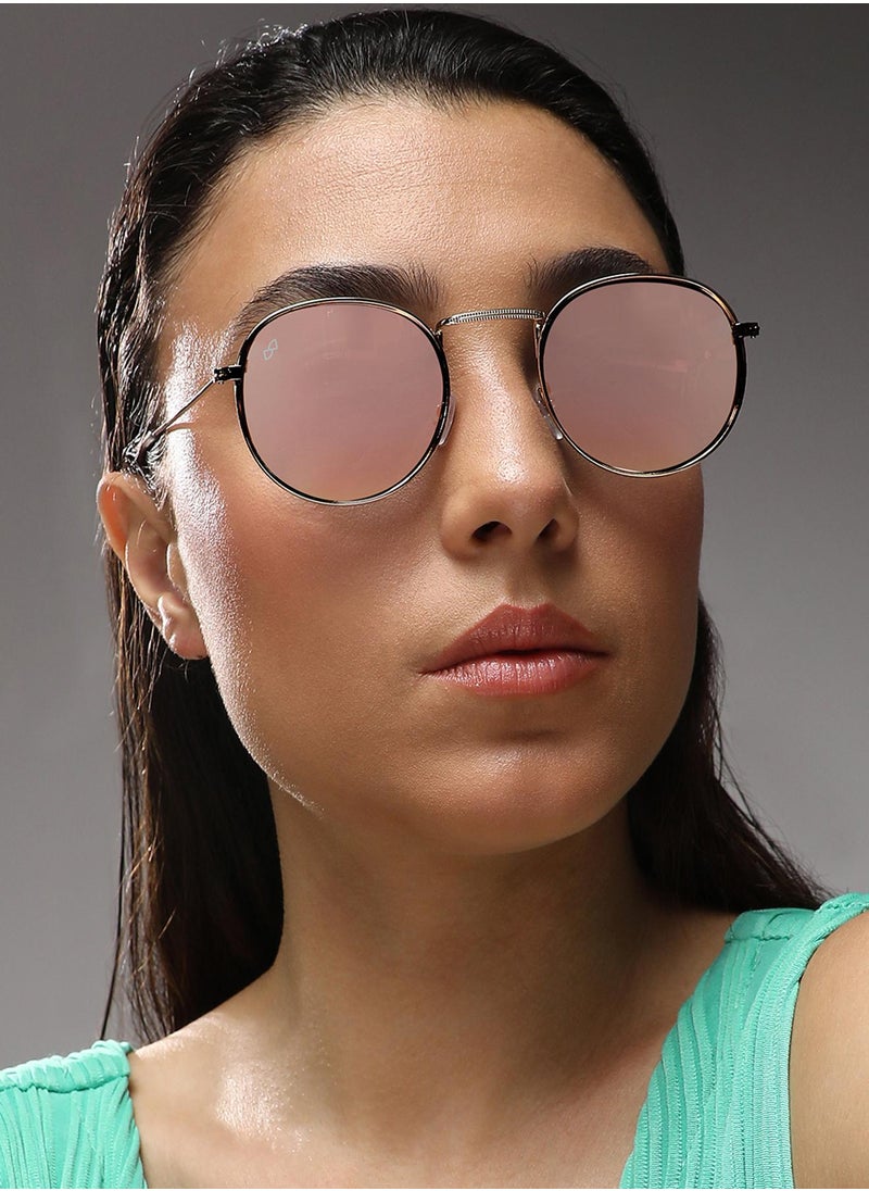 Haute Sauce - Metallic Round Sunglasses - Image 1