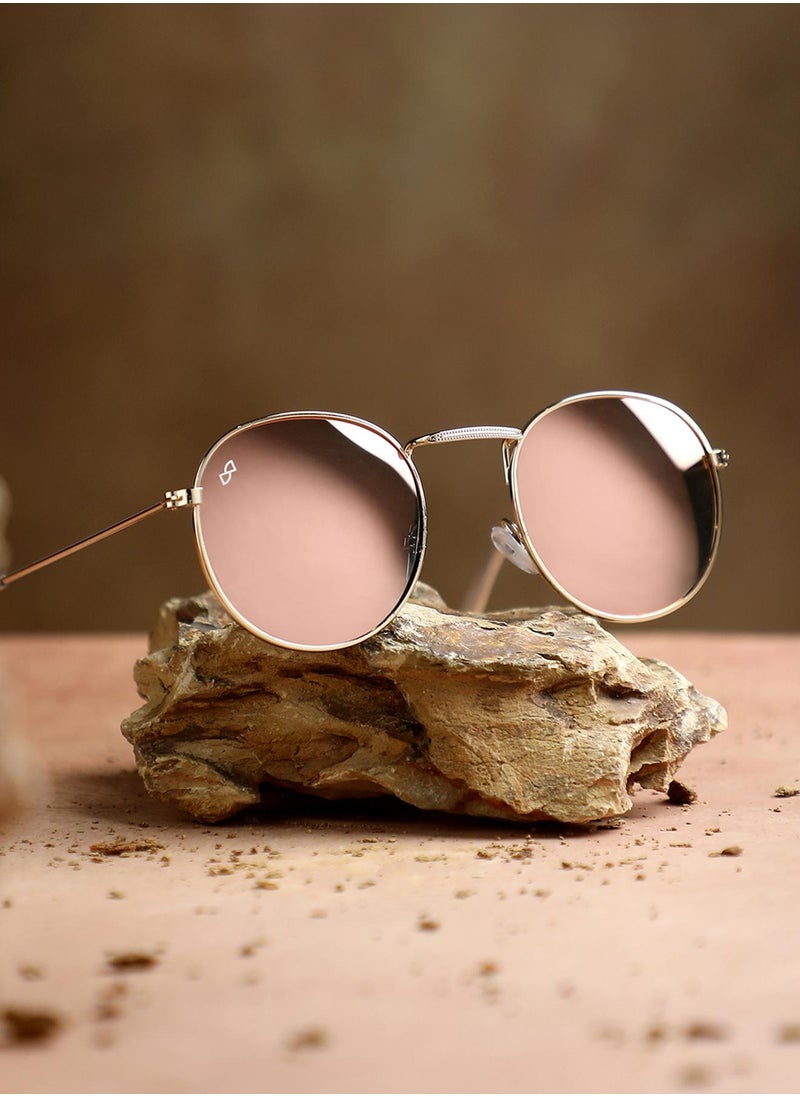 Haute Sauce - Metallic Round Sunglasses - Image 1