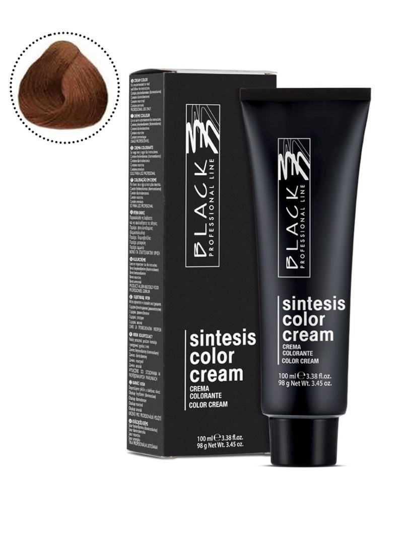 Black Professional Line Sintesis Color Cream 4.4 Copper Medium Brown – Permanent Hair Dye 100ml - Image 1