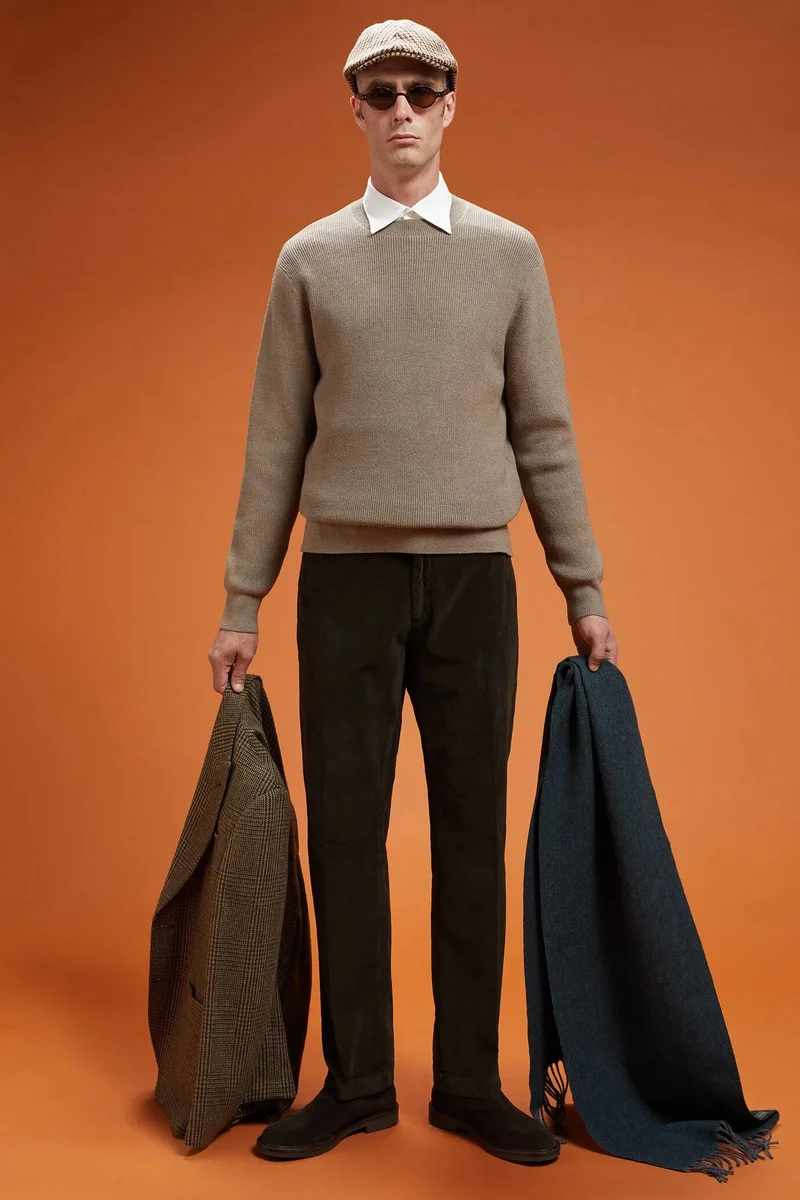 Men's classic trousers - Military