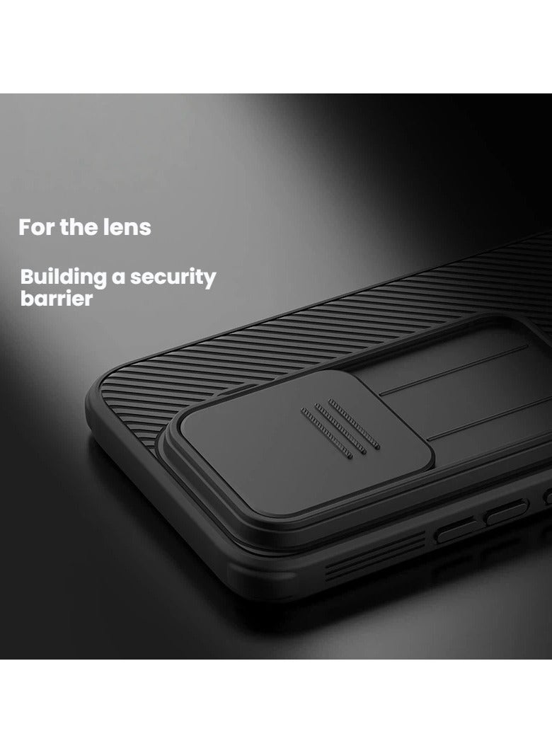 عام غطاء حماية مضاد للتجسس مع غطاء منزلق للكاميرا لهاتف Xiaomi 17T Pro، غطاء هاتف كامل التغطية مضاد للصدمات. - Image 2