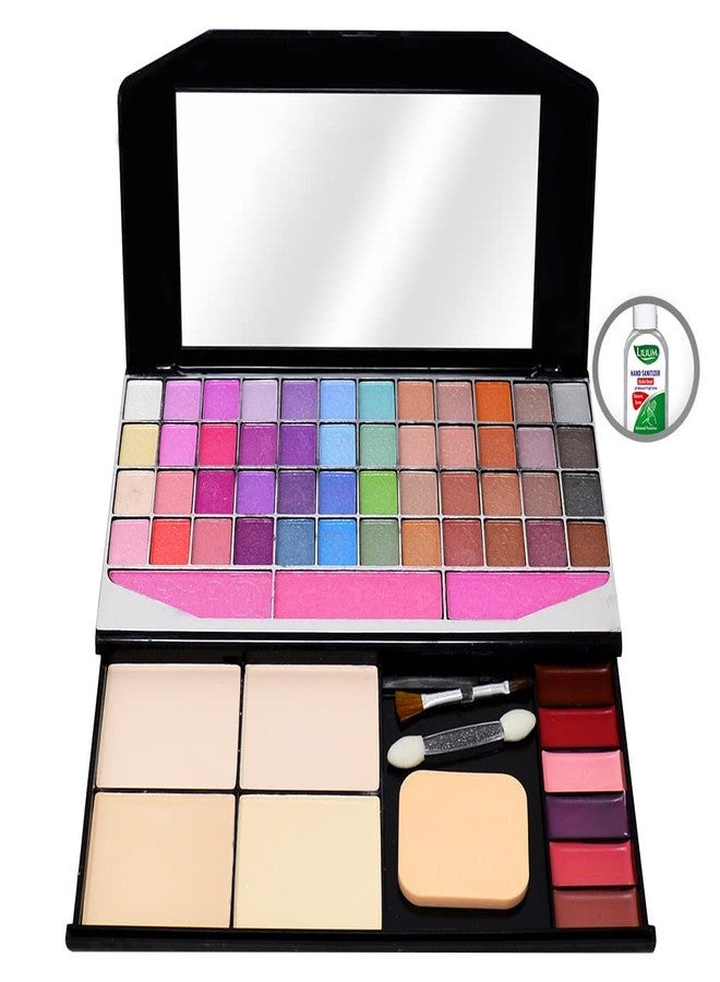 T.Y.A GOOD CHOICE INDIA Makeup Kit, 24 Eyeshadow, 2 Blusher, 4 Compact, 8 Lip Color, (6054-1), 80g With Hand Cleanser Sanatizer - Image 2
