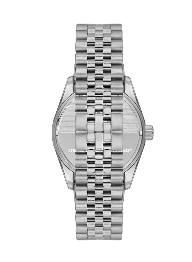 بيفرلي هيلز بولو كلوب Polo Club Men's Watch, Analog Display and Metal Strap - BP3018X.370, Silver