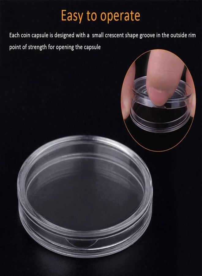 LinaLife 100pc Set Coin Capsules with Foam Gasket Coin Collection Capsules Holder 5 Sizes (17/20/25/27/30mm mm) Protect for Collectors, Round Coin Collecting Supplies with Storage Box - Image 5