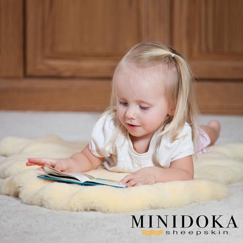 Desert Breeze Distributing Genuine New Zealand Baby Sheepskin, 100% Natural, Soft Shorn Wool, Soothing Comfort, All Seasons, Size Large LRG 34-36 inches in Length - Image 5