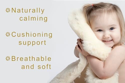 Desert Breeze Distributing Genuine New Zealand Baby Sheepskin, 100% Natural, Soft Shorn Wool, Soothing Comfort, All Seasons, Size Large LRG 34-36 inches in Length - Image 2
