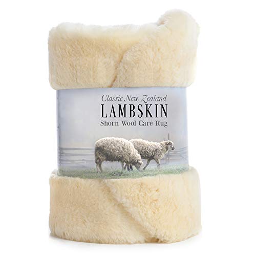 Desert Breeze Distributing Genuine New Zealand Baby Sheepskin, 100% Natural, Soft Shorn Wool, Soothing Comfort, All Seasons, Size Large LRG 34-36 inches in Length - Image 4