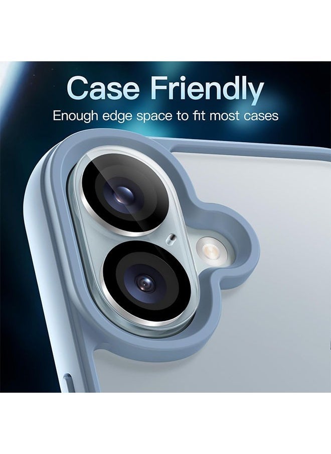 ZVEV 3 PCS Camera Lens Protector for iPhone 16 6.1-Inch and iPhone 16 Plus 6.7-Inch, 9H Tempered Glass, Anti-Scratch, Case Friendly, Does Not Affect Night Shots, HD Clear - Image 4