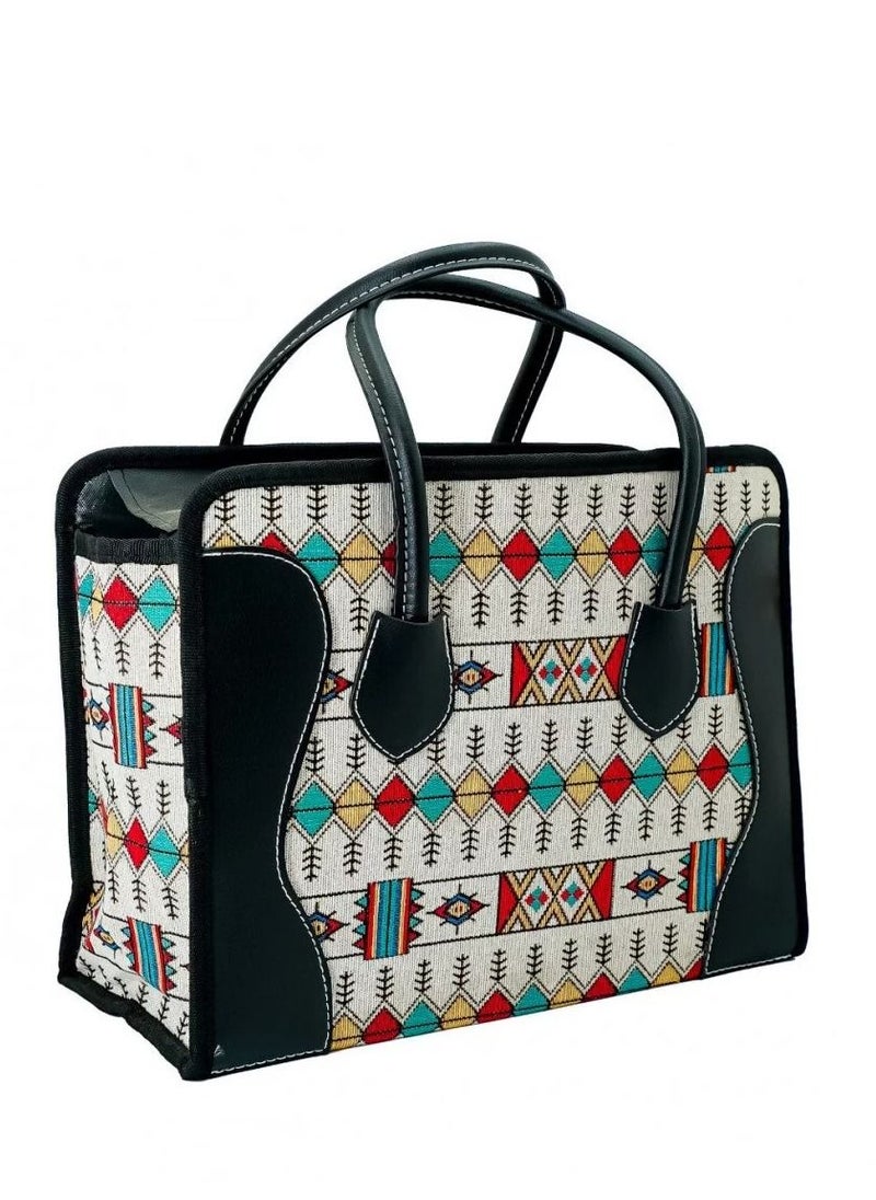 BASURRAH White heritage trip bag 