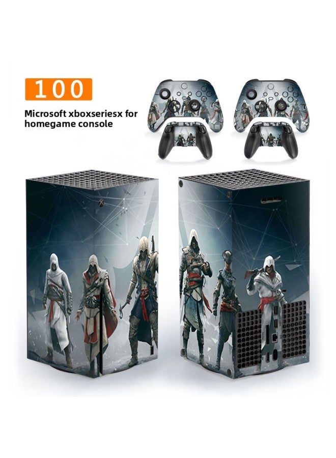 Loquat Applicable To Microsoft XboxSeries X Household Game Machine Protective Film Handle Accessories Film Gundam Color Stickers Scratch-resistant-Color:100 - Image 1
