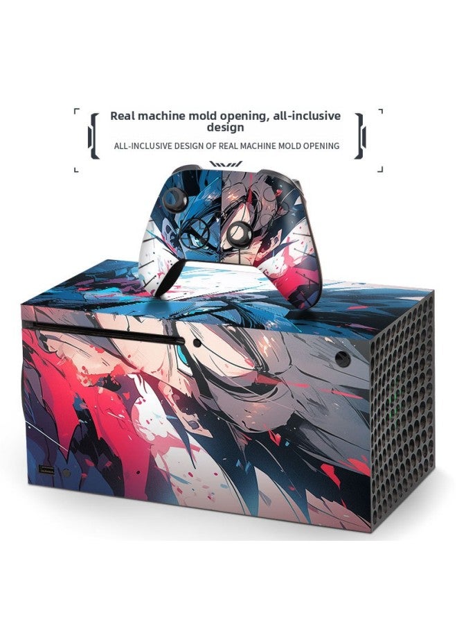 Loquat Applicable To Microsoft XboxSeries X Household Game Machine Protective Film Handle Accessories Film Gundam Color Stickers Scratch-resistant-Color:100 - Image 4