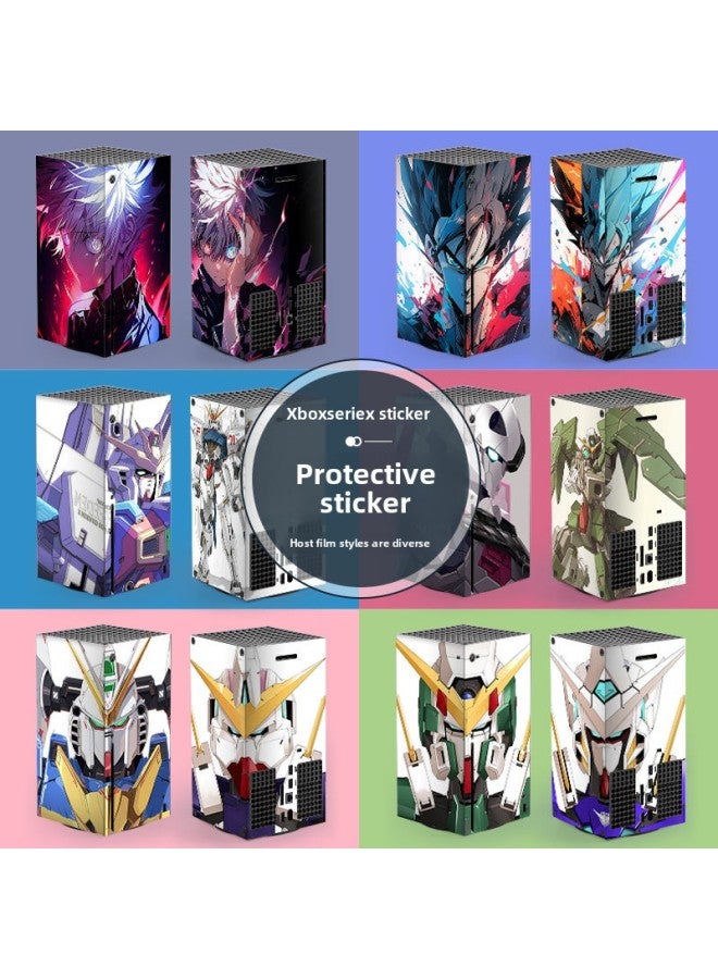 Loquat Applicable To Microsoft XboxSeries X Household Game Machine Protective Film Handle Accessories Film Gundam Color Stickers Scratch-resistant-Color:100 - Image 2
