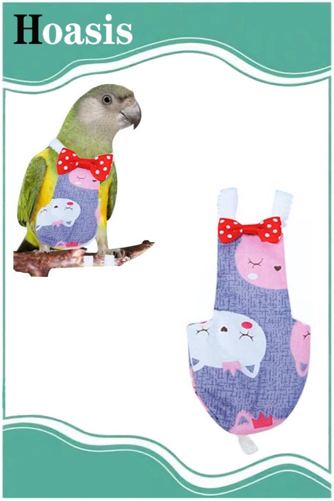 Hoasis Pet Bird Clothes, Parrot Diapers, Easy to Clean and Reusable - Image 1