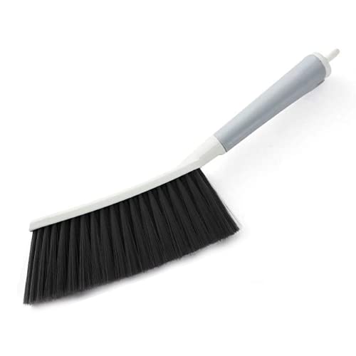 Leeonz® Counter Duster Dusting Brush for Home Cleaning, Soft Dust Brush with Long Plastic Handle for Bed Sofa Furniture Couch Hotel Office Car, 15''Length (1, White) - Image 1