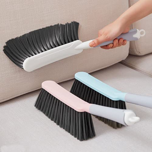 Leeonz® Counter Duster Dusting Brush for Home Cleaning, Soft Dust Brush with Long Plastic Handle for Bed Sofa Furniture Couch Hotel Office Car, 15''Length (1, White) - Image 2