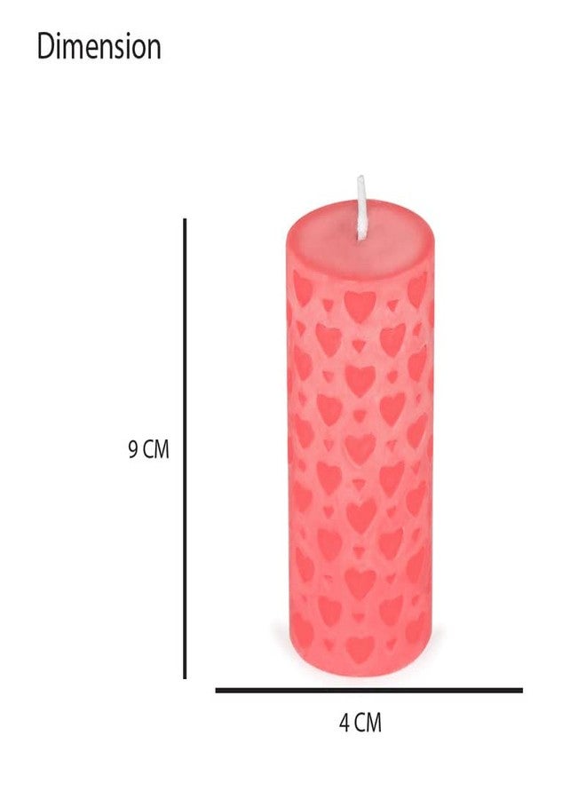 kaameri bazaar Set of 2 Love Heart Pillar Shaped Scented Candles, Aromatherapy Scented Candle for Wedding Holiday Birthday Party Decor, Valentine Gift for Girlfriend Husband Boyfriend Wife - Image 2