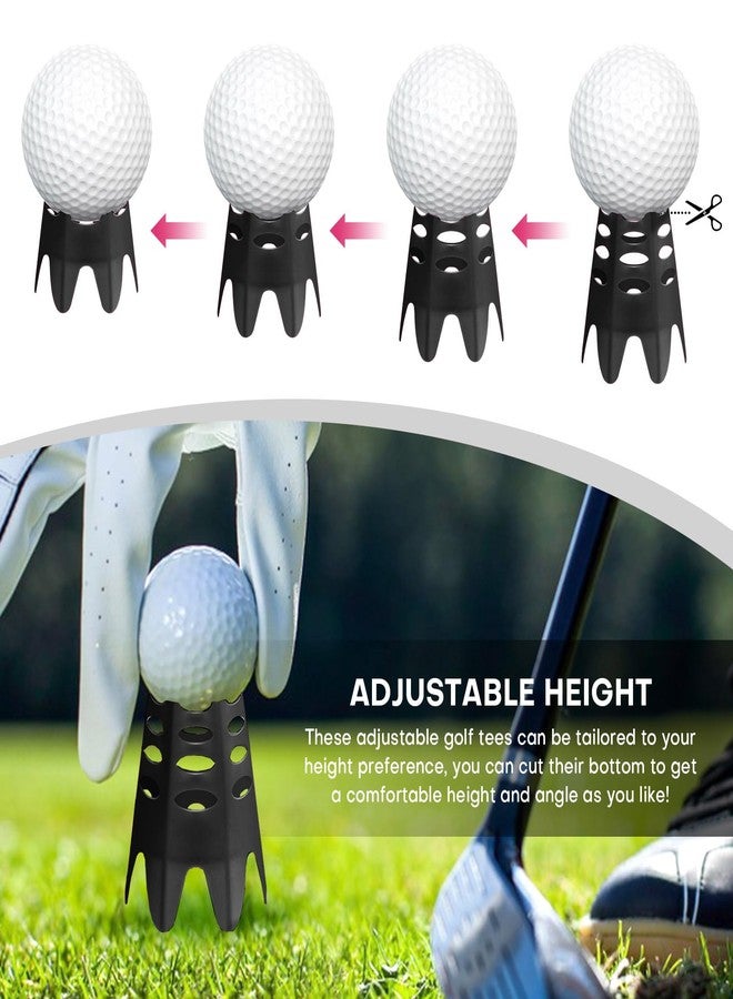 Rolitwils Golf Simulator tees, 22Pcs Plastic Golf Mat Tees for Home, Outdoor or Indoor Golf Tees for Training, Practice Golf tees for Winter Turf and Driving Range, Pack of 12 Tall & 12 Small - Image 3