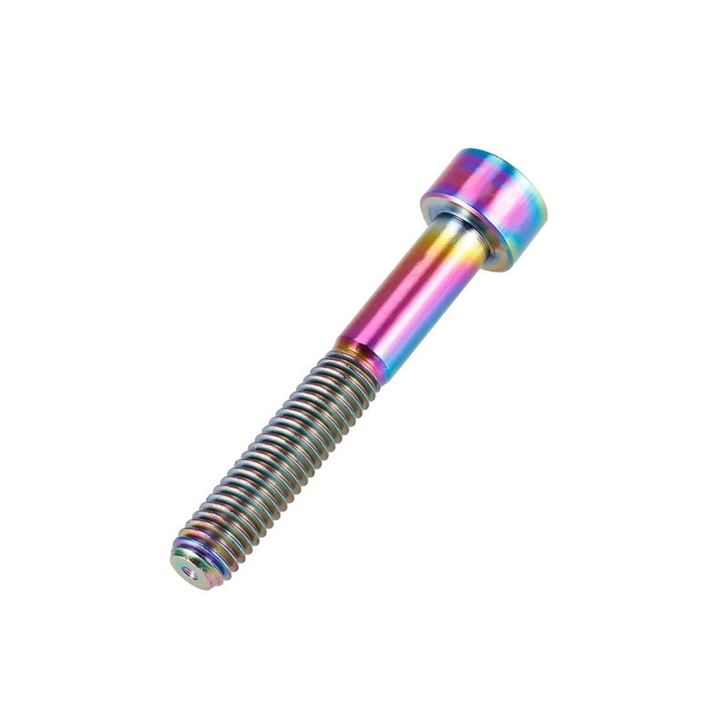 RISK 1pc Titanium Cycling Headset Stem M6 Thread Bolt Cycling Accessory (Colorful M6-40) - Image 5