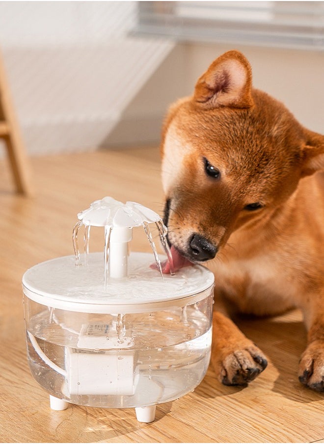 Cat Water Fountain,50oz/1.5LAutomatic Pet Fountain Dog Water Dispenser,Automatic Cat Fountain Filters with Ultra Quiet Pump，Transparency，Three Ways to Drink