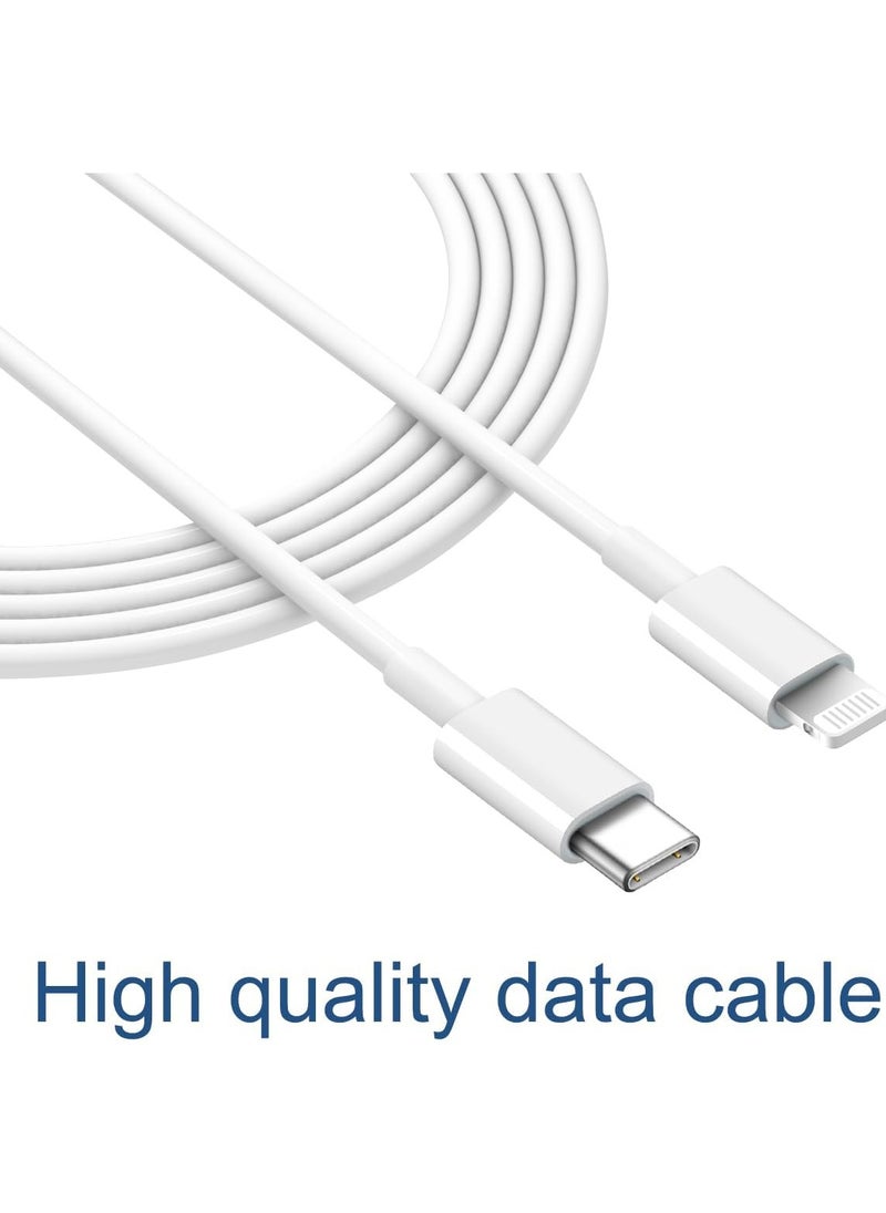 Raxoom - 2 Pack iPhone Fast Charger Lightning Cable Type C Power Delivery Charging Cord for iPhone 14 13 Pro Max 13 Pro 12 Mini 11 XR XS X 8 SE, iPad - Image 1