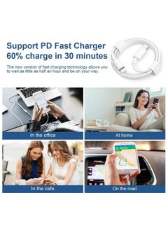 Raxoom 2 Pack iPhone Fast Charger Lightning Cable Type C Power Delivery Charging Cord for iPhone 14 13 Pro Max 13 Pro 12 Mini 11 XR XS X 8 SE, iPad  - Image 5