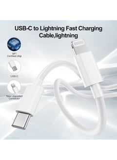 Raxoom 2 Pack iPhone Fast Charger Lightning Cable Type C Power Delivery Charging Cord for iPhone 14 13 Pro Max 13 Pro 12 Mini 11 XR XS X 8 SE, iPad  - Image 4