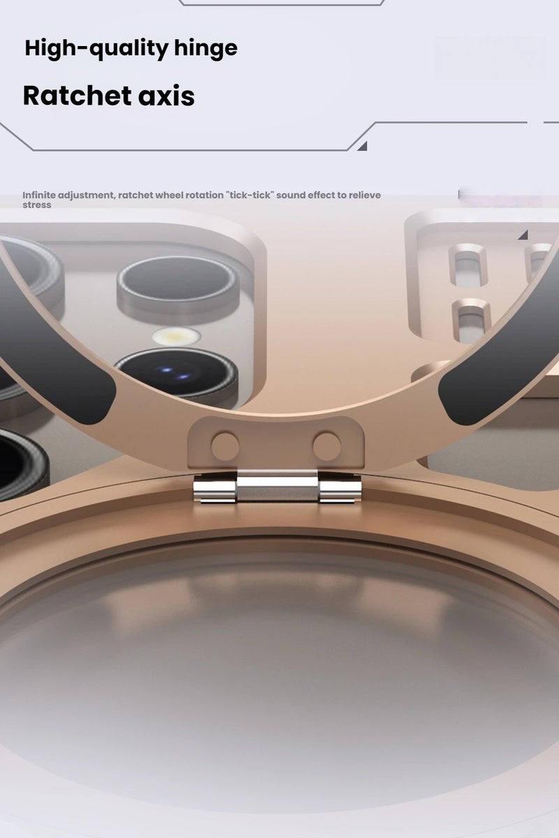 عام "غطاء هاتف Samsung S25 Ultra المعدني المفرغ - مع حامل دوار مغناطيسي، وحماية ضد الصدمات" - Image 4