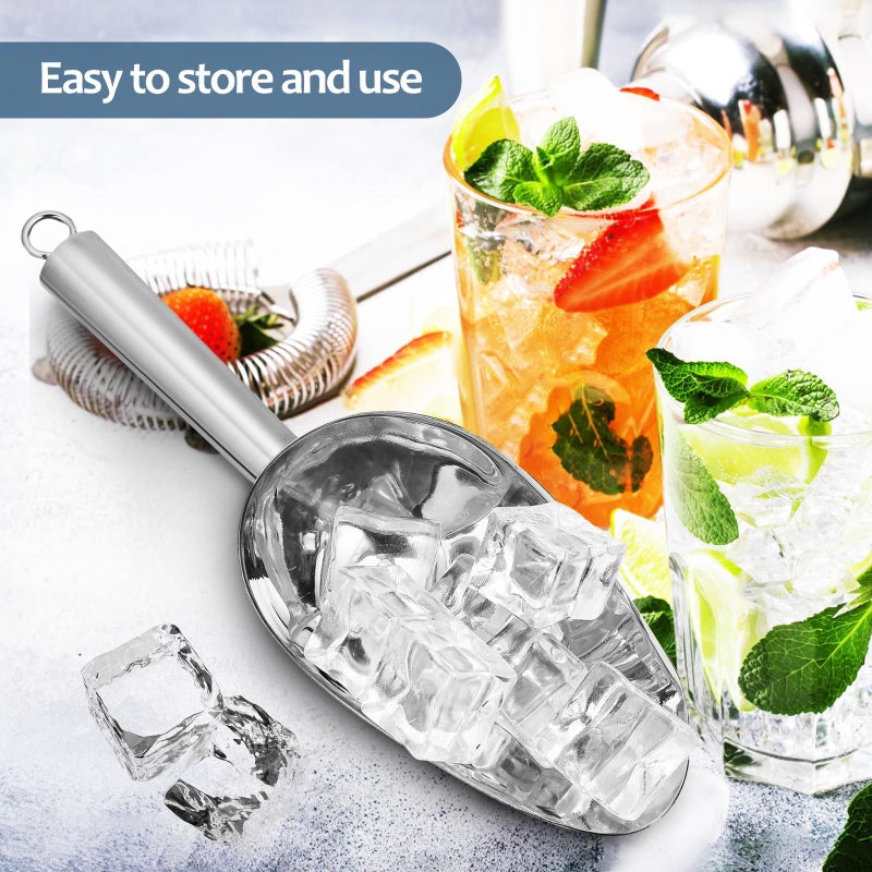 Stainless Steel Ice Scoop Thickened 21.7x6.8cm Sweet Scoop for Kitchen Kitchen Freezer Use - Image 5