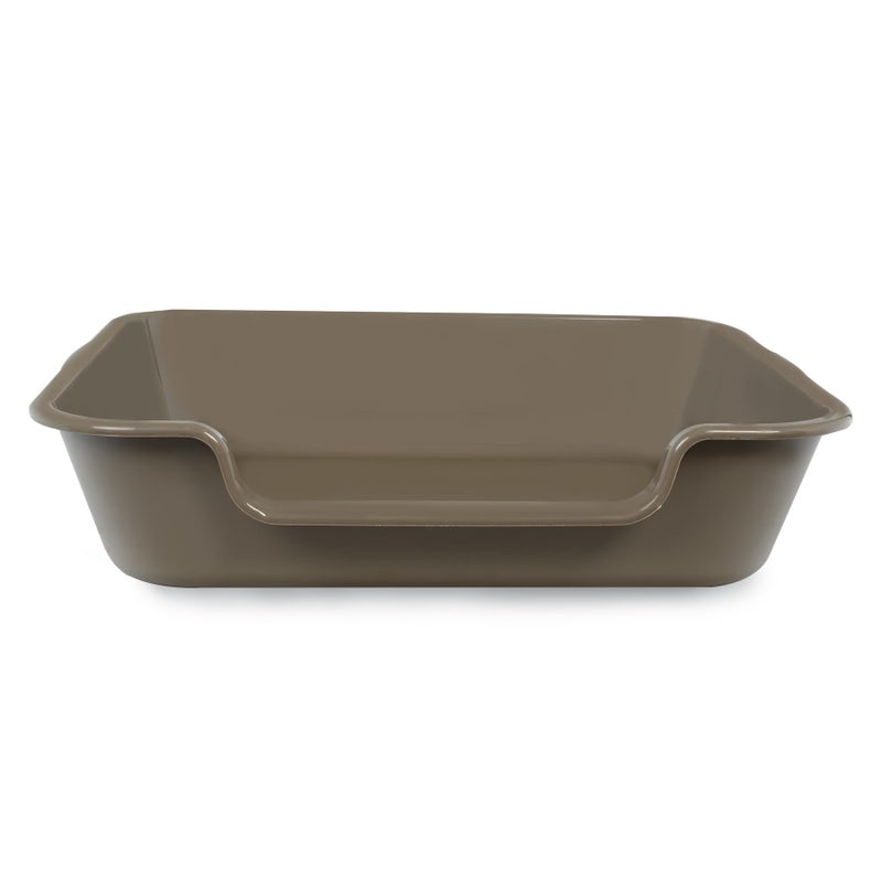 Blaucasa 1 Pack Extra Large Dog Litter Box Pan Tray (ABS Material), Low Entry Jumbo Senior Litter Boxes for Multiple Kitten Big Cats, Pet Safe Indoor Dog Potty (Chocolate, 24" L x 20" W) - Image 4