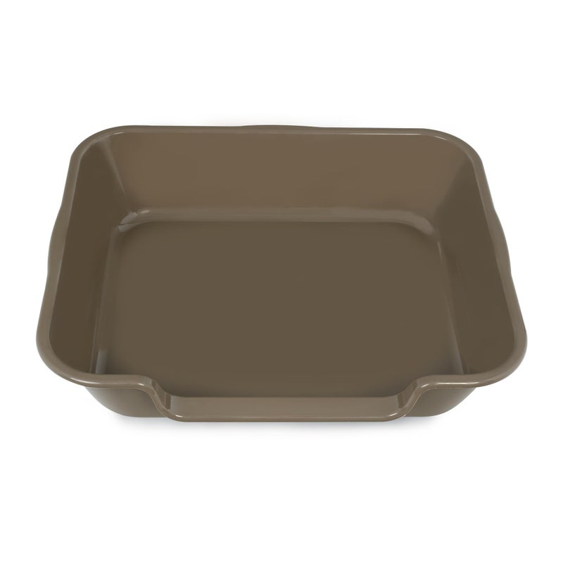 Blaucasa 1 Pack Extra Large Dog Litter Box Pan Tray (ABS Material), Low Entry Jumbo Senior Litter Boxes for Multiple Kitten Big Cats, Pet Safe Indoor Dog Potty (Chocolate, 24" L x 20" W) - Image 3