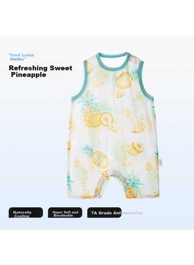 Beptides Beipes Mint Baby Summer Thin Breathable New Home Wear For Boys And Girls Baby Onesie - Image 1
