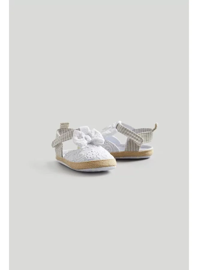 mothercare Cream Crochet Pram Sandals