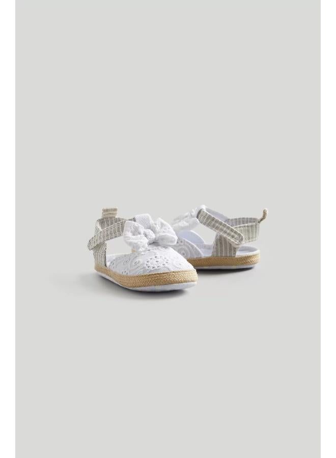 mothercare Cream Crochet Pram Sandals  - Image 5