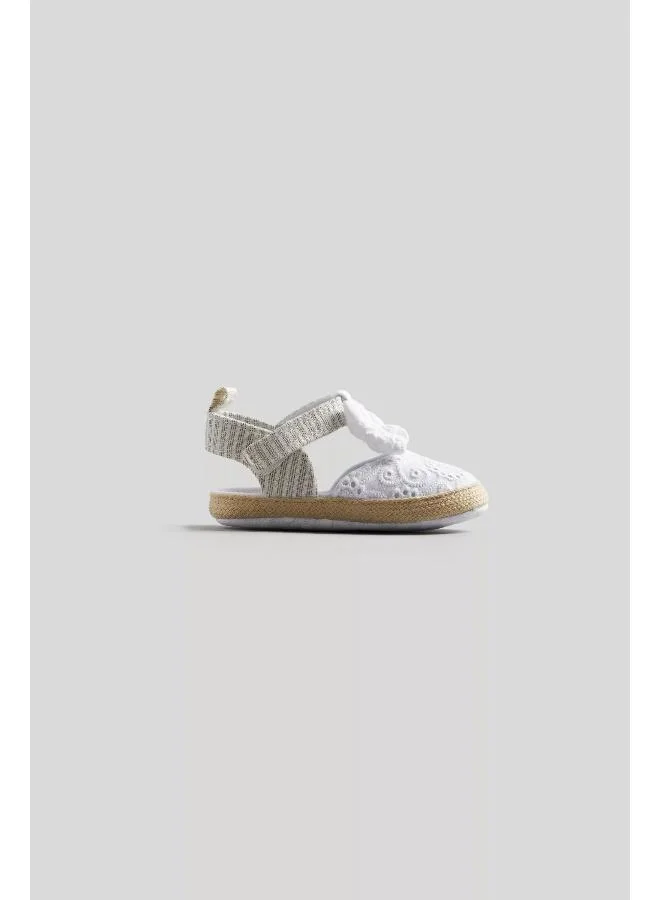 mothercare Cream Crochet Pram Sandals