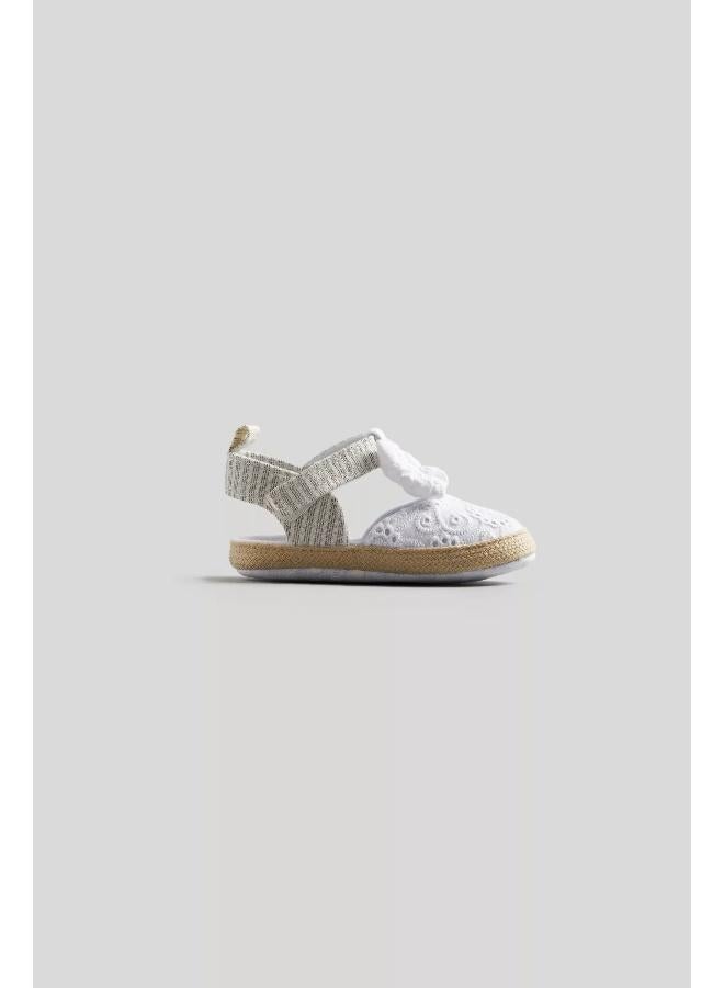 mothercare Cream Crochet Pram Sandals  - Image 3